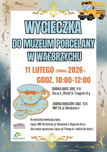 Ferie 2026 - wycieczka do muzeum porcelany