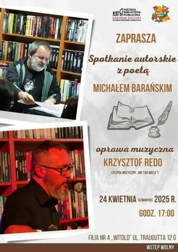 Spotkanie autorskie z poetą Michałem Barańskim