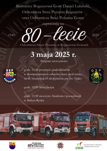 80-lecie Ochotniczej Straży Pożarnej w Boguszowie-Gorcach