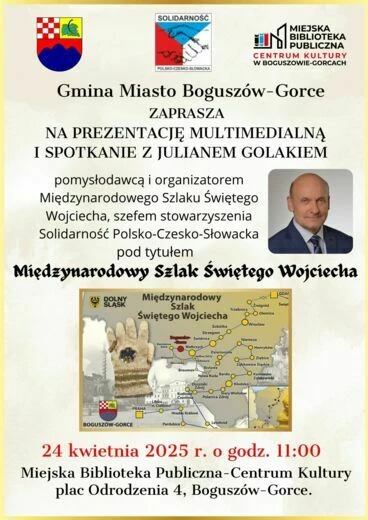 Prezentacja multimedialna i spotkanie z Julianem Golakiem