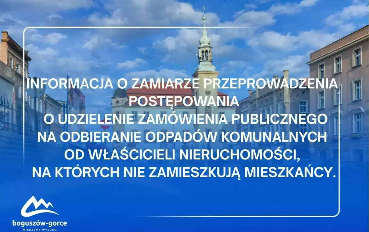 Zdjęcie do Informacja o zamiarze przeprowadzenia postępowania