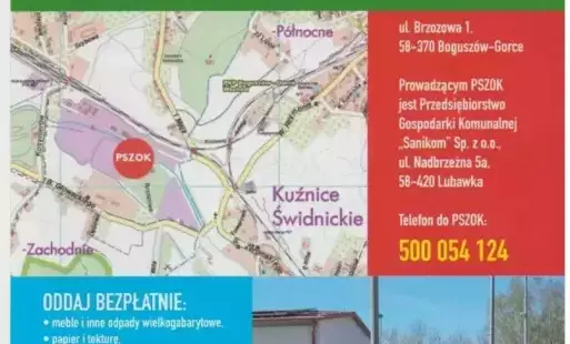 Zdjęcie do Nowe godziny pracy PSZOK Bogusz&oacute;w-Gorce