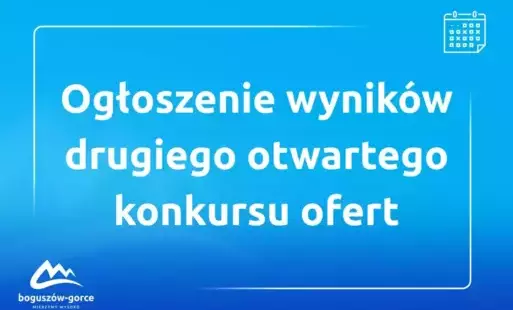 Zdjęcie do Ogłoszenie wynik&oacute;w drugiego otwartego konkursu ofert
