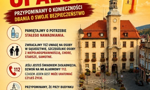 Zdjęcie do Ważny komunikat w związku z trwającymi upałami